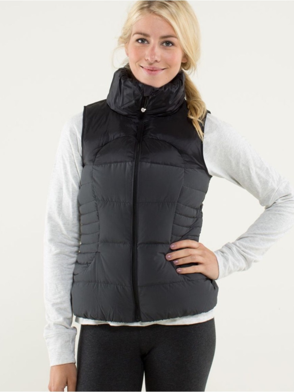 LULULEMON Women's Black Puffer Vest - Lightweight Quilted Sleeveless Jacket